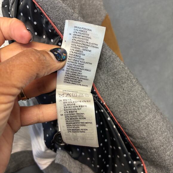 H&M Tailored Gray Blazer – Women’s Size 4 Career Work Jacket Lightweight Modern - Picture 13 of 14